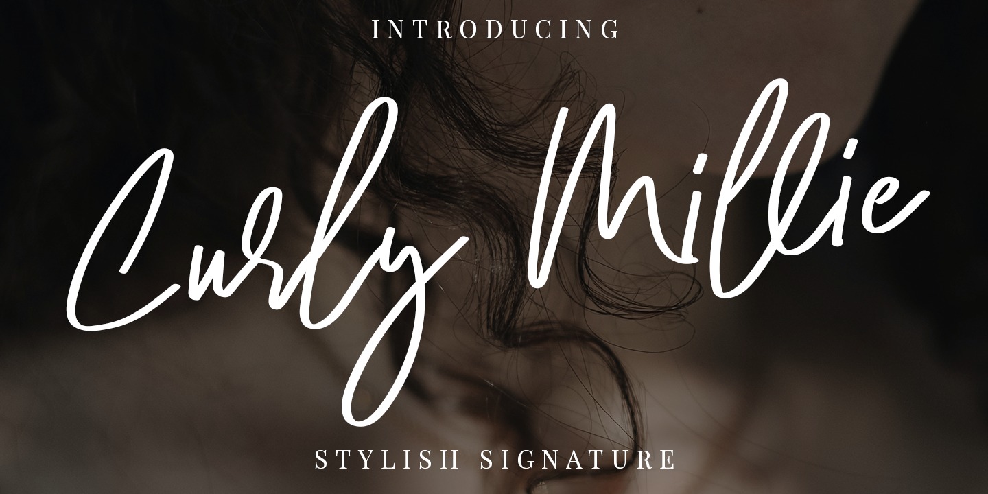 Beispiel einer Curly Millie Regular-Schriftart